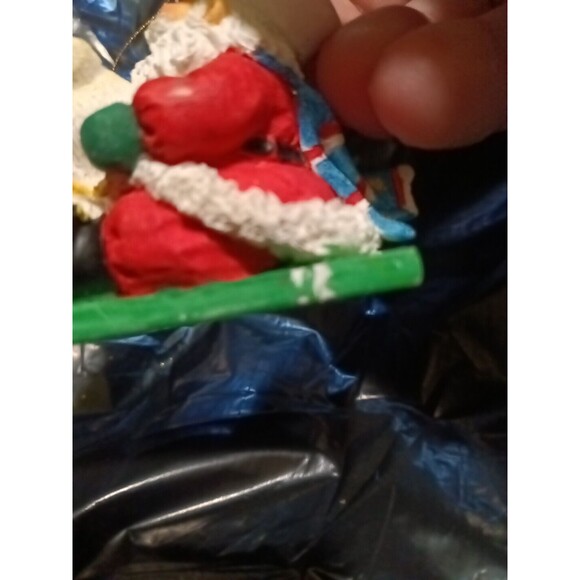 American Greetings Santa With Bear Snow Buddies 1999 Ornament (K) - Picture 4 of 6